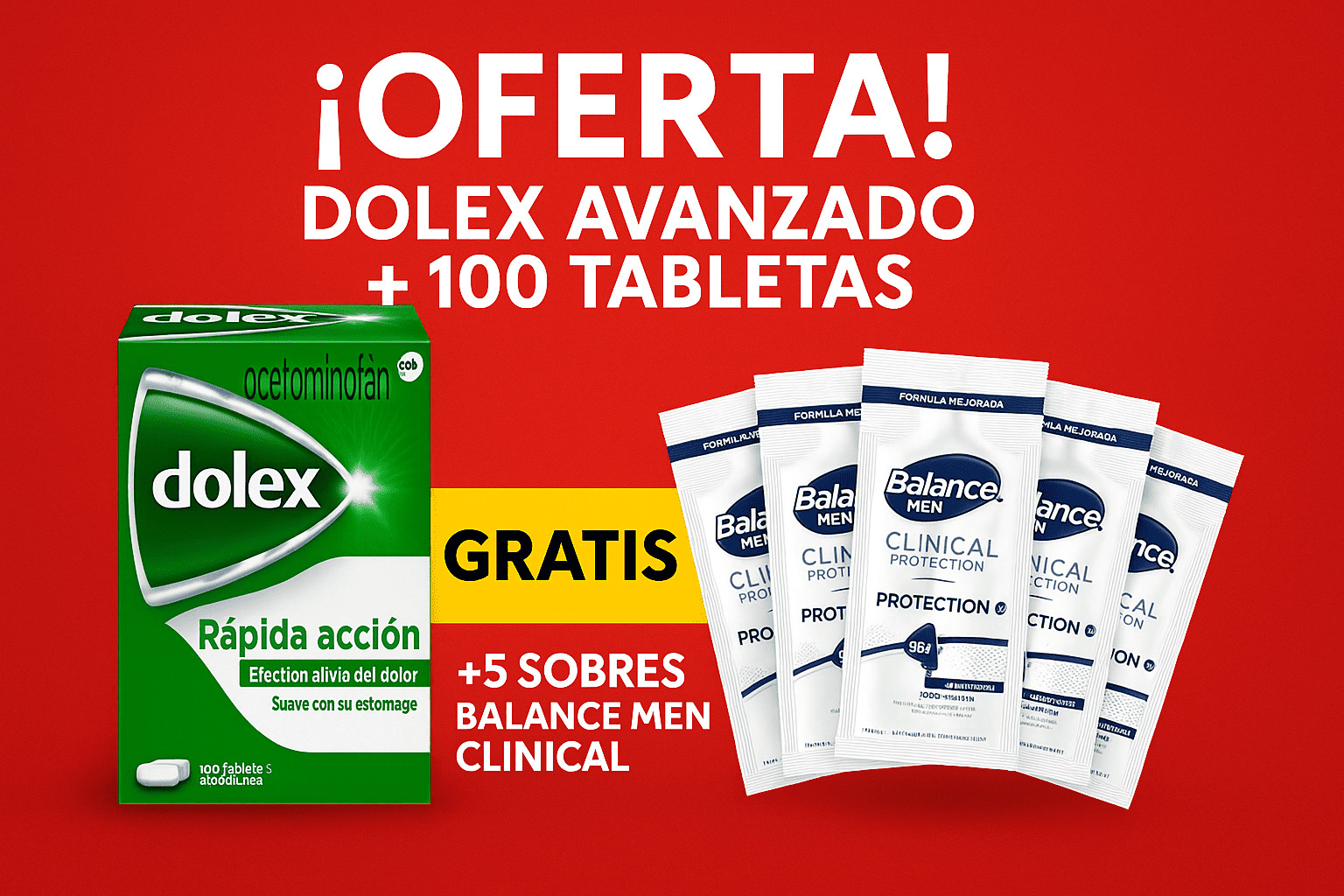 Dolex Avanzado 500mg Caja x 100 Tabletas (Acetaminofén) HALEON