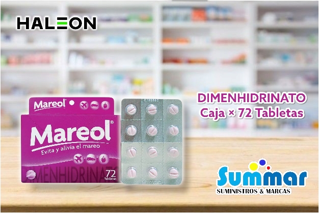 Mareol® Caja x 72 Tabletas (Dimenhidrinato) HALEON