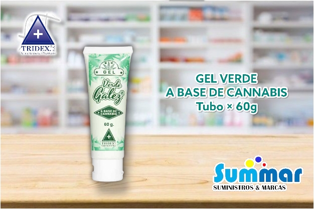 Gel VerGel Verde Galez® Tubo x 60g (A base de Canabis) TRIDEXde Galez® Tubo x 60g (A base de Canabis) TRIDEX