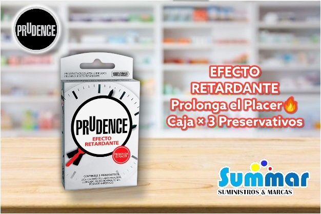 Preservativo Prudence Efecto Retardante Caja x 3 Unidades DKT