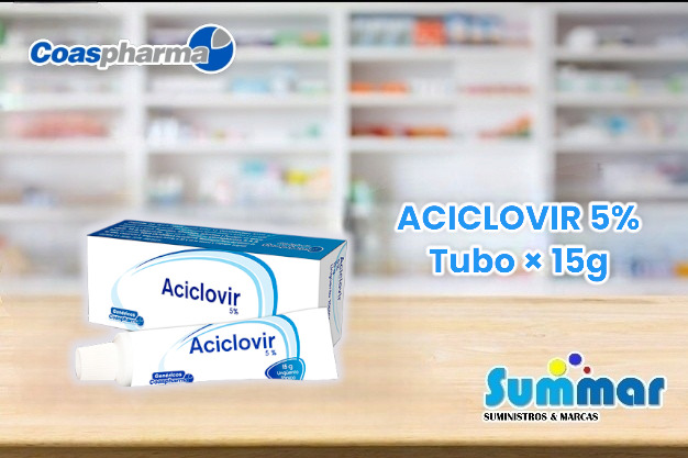 Aciclovir 5% Ungüento Tópico Tubo x 15g COASPHARMA