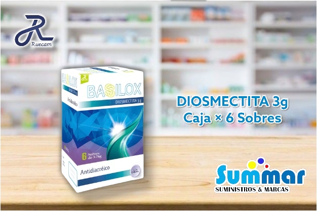 Bassilox 3g Caja x 6 Sobres (Diosmectita) RUECAM