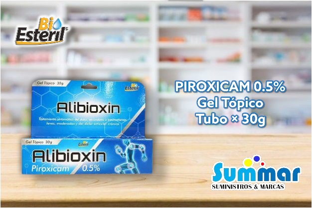 Alibioxin® 0.5% Gel Tópico Tubo x 30g (Piroxicam) BIO ESTERIL