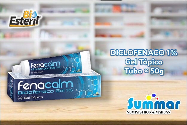 Fenalcam® 1% Gel Tópico Tubo x 50g (Diclofenaco) BIO ESTERIL