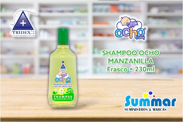 Shampoo Manzanilla Ocho Baby Frasco x 230g TRIDEX
