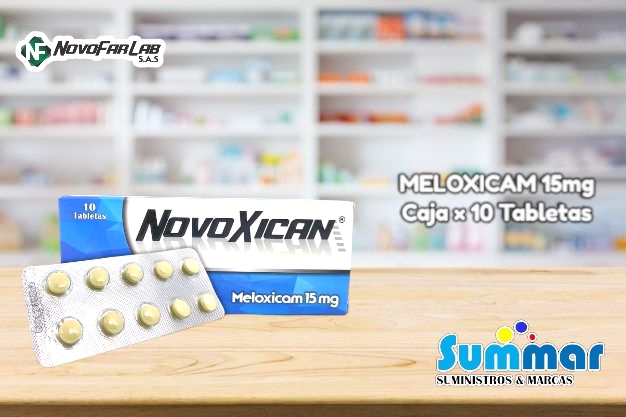 Novoxicam® 15mg Caja x 10 Tabletas (Meloxicam) NF