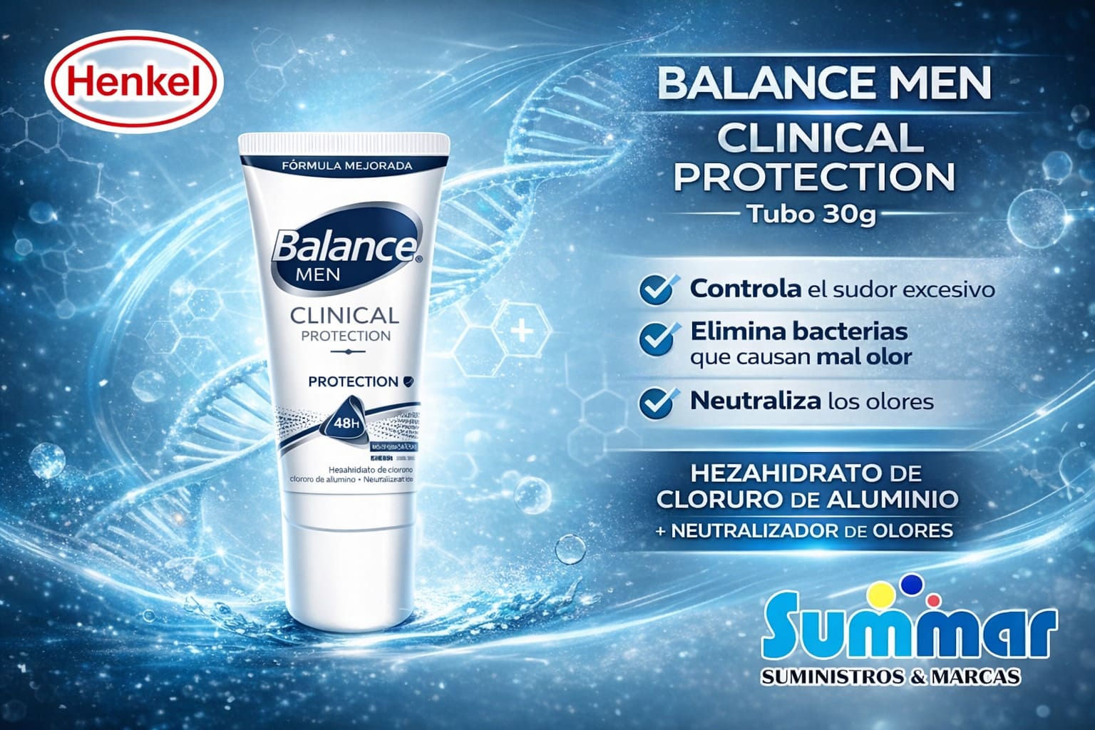 Balance Men Clinical Protection Tubo x 30g HENKEL