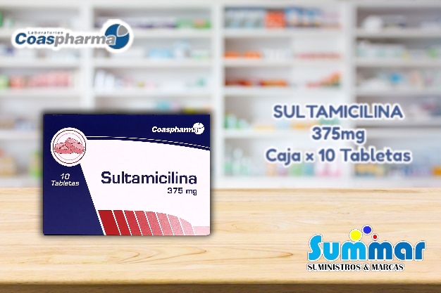 Sultamicilina 375mg Caja x 10 Tabletas COASPHARMA