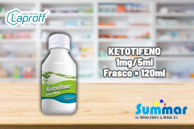 Ketotifeno 1mg/5ml Frasco x 120ml LAPROFF