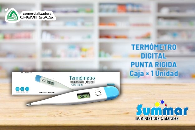 Termómetro Digital Punta Rigida Caja x 1 unidad CHEMI