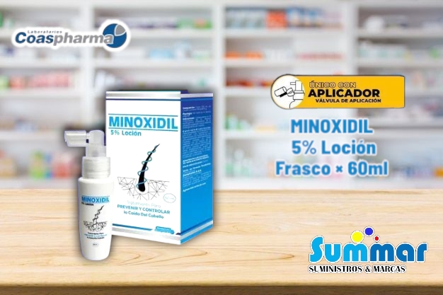Minoxidil 5% Loción Frasco x 60ml COASPHARMA