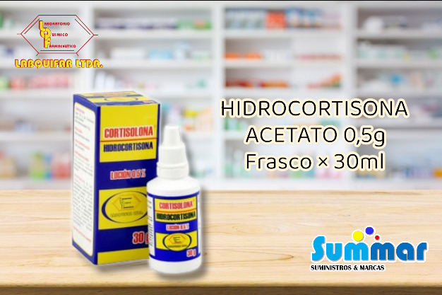 Cortisolona 0.5% Loción Frasco 30ml (Hidrocortisona) LABQUIFAR