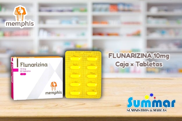 Flunarizina 10mg Caja x 20 TAbletas MEMPHIS