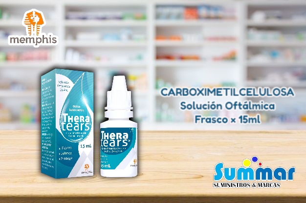 Thera tears® Solución Oftálmica Frasco x 15ml (Carboximetilcelulosa) MEMPHIS