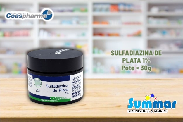 Sulfadiazina de plata 1% Pote x 30g COASPHARMA