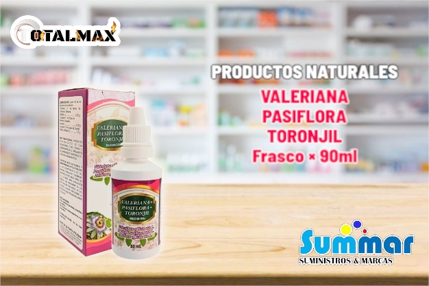Valeriana + Pasiflora + Toronjil Solución Oral Frasco x 90ml TOTALMAX