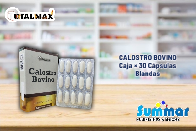 Calostro Bovino Caja x 30 Capsulas Blandas TOTALMAX