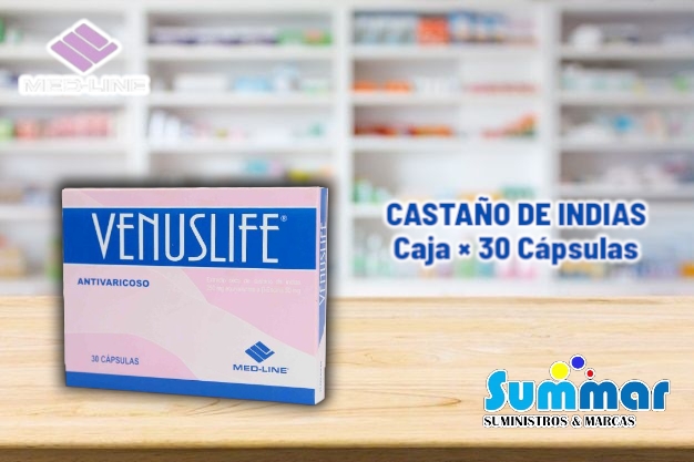Venuslife® Caja 30 Capsulas (Castaño de Indias) MED-LINE