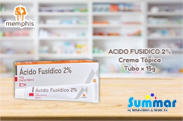 Acido Fusidico 2% Crema Topica Tubo x 15g MEMPHIS