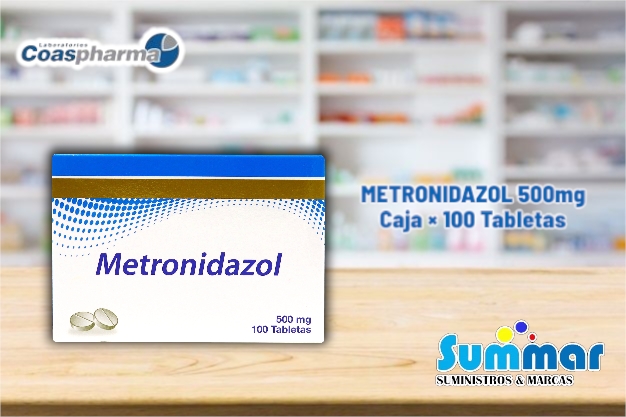 Metronidazol 500mg Caja x 100 Tabletas COASPHARMA