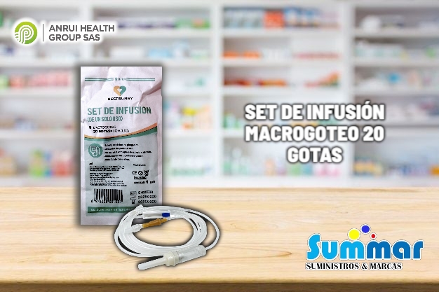 Set de Infusión Macrogoteo 20 Gotas (De un solo uso) BESTSURGY