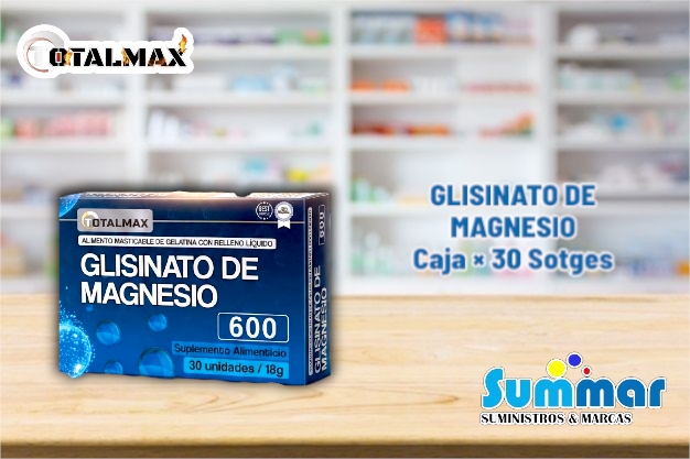 Glisinato de Magnesio 600 Caja x 30 Sotgels TOTALMAX