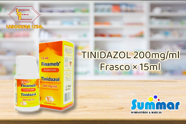 Finameb 200mg/ml Frasxo x 15ml (Tinidazol) LABQUIFAR