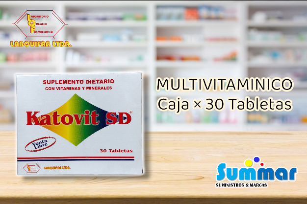 Katovit SD Caja x 30 Tabletas (Multivitaminico) LABQUIFAR