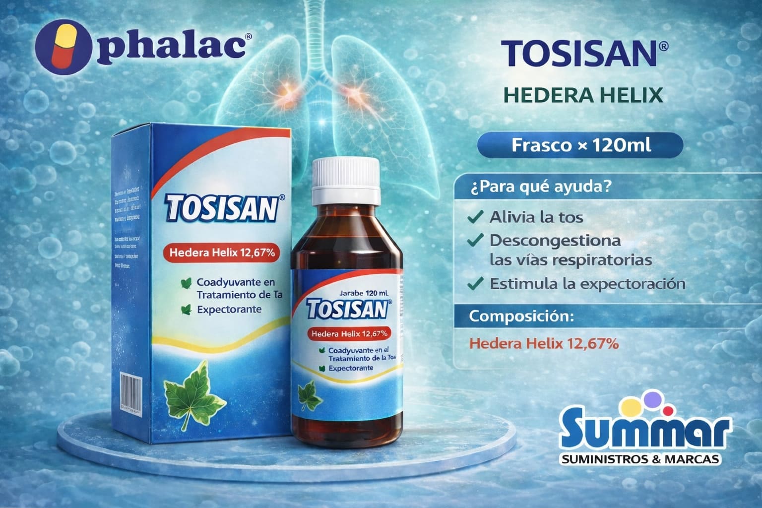 Tosisan Frasco x 120ml (Hedera Helix ) ANGLOPHARMA