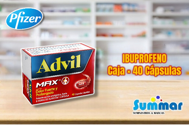 Advil Max Caja x 40 Cápsulas (Ibuprofeno) PFIZER