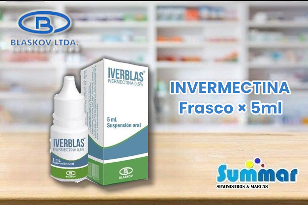 Iverblas Gotas 0,6% Frasco x 5ml (Invermectina) BLASKOV