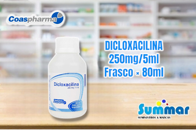 Dicloxacilina 250mg/5ml Frasco x 80ml COASPHARMA