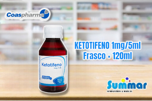 Ketotifeno 1mg/5ml Frasco x 120ml COASPHARMA