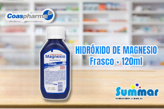 Hidróxido de Magnesio Antiacido Laxante Frasco x 120ml COASPHARMA