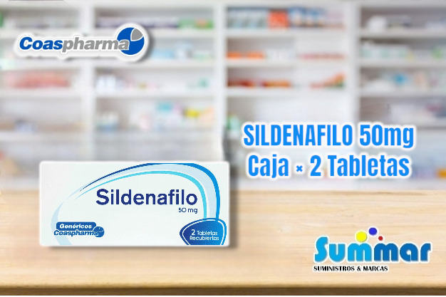 Sildenafil 50mg Caja x 2 Tabletas COASPHARMA