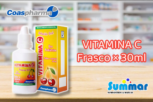 Vitamina C Gotas x 30ml Cereza COASPHARMA