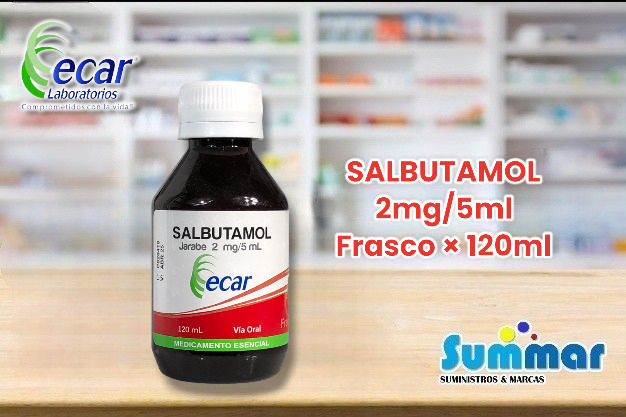 Salbutamol Jarabe 2mg/5ml Frasco x 120ml ECAR