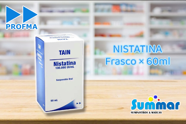 Tain Suspension 100.000 UI Frasco x 60ml (Nistatina) PROFMA