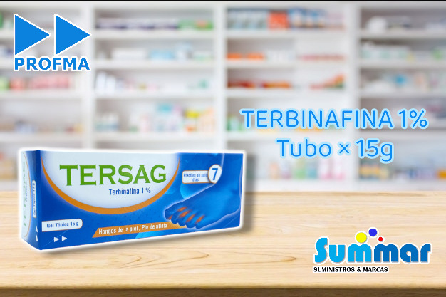 Tersag Gel 1% Tubo x 15g (Terbinafina) PROFMA