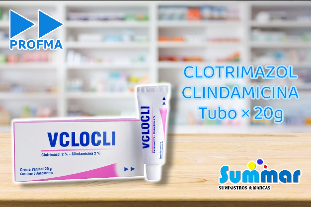 Vcloclic Crema Vaginal Tubo x 20g (Clotrimazol Clindamicina) PROFMA