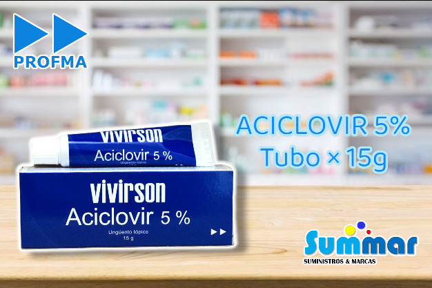 Vivirson Ungüento 5% Tubo x 15g (Aciclovir) PROFMA