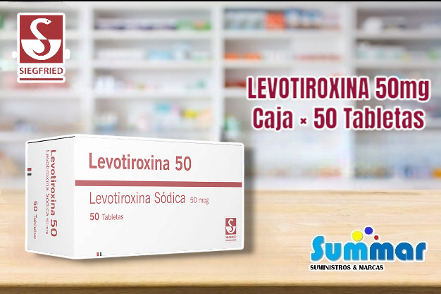 Levotiroxina 50mcg Caja x 50 Tabletas SIEGFRIED