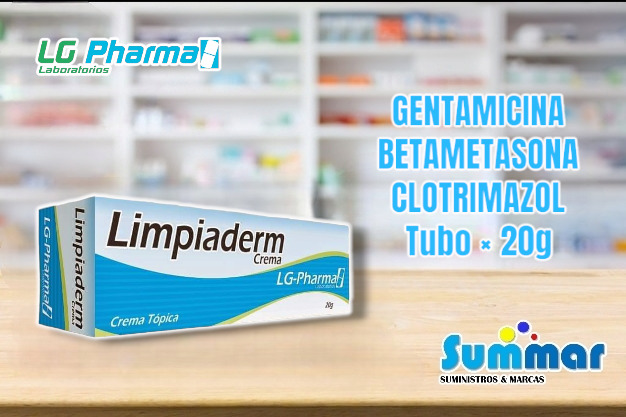 Limpiaderm Crema Tópica Tubo x 20g (Gentamicina Betametasona Clotrimazol) LG-PHARMA