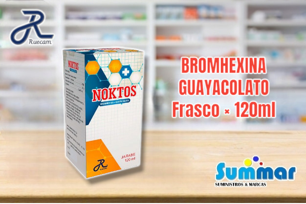 Noktos Adulto Frasco x 120ml (Bromhexina Guayacolato) RUECAM