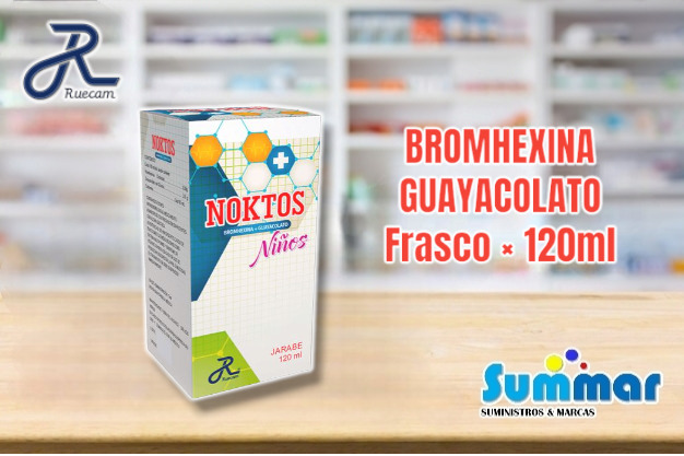 Noktos Niños Frasco x 120ml (Bromhexina Guayacolato) RUECAM