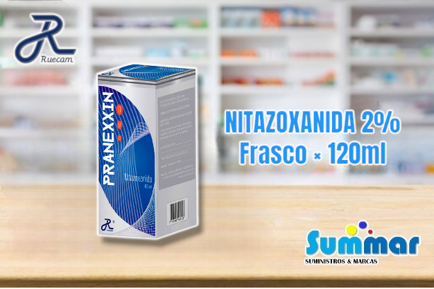 Pranexxin Dúo 2% Frasco x 60ml (Nitazoxanida) RUECAM