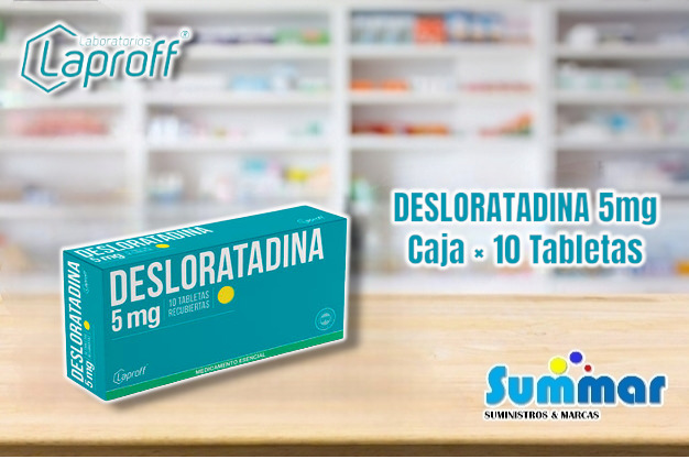 Desloratadina 5mg Caja x 10 Tabletas LAPROFF