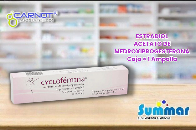 Cyclofémina Suspension Inyectable 25Mg/5Mg (Cipionato de Estradiol) NEW TRADE INTERNACIONAL SAS