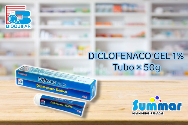 Diflenac Gel 1% Tubo x 50g (Diclofenaco) BIOQUIFAR