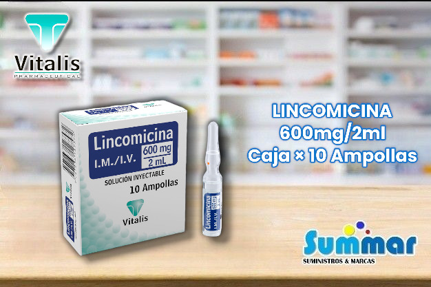 Lincomicina 600mg/2ml Caja x 10 Ampollas VITALIS